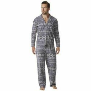 NEW Nuvano Mens 2-Piece Pajama Sleepwear Set Large